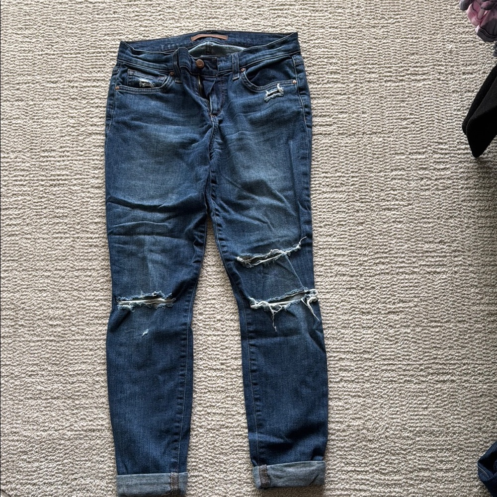 Joe's Jeans Blue Skinny Distressed Denim
